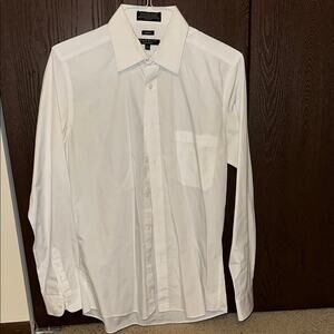 Marquise White Dress Shirt with Pointed Collar and Slim Fit - 15/15.5